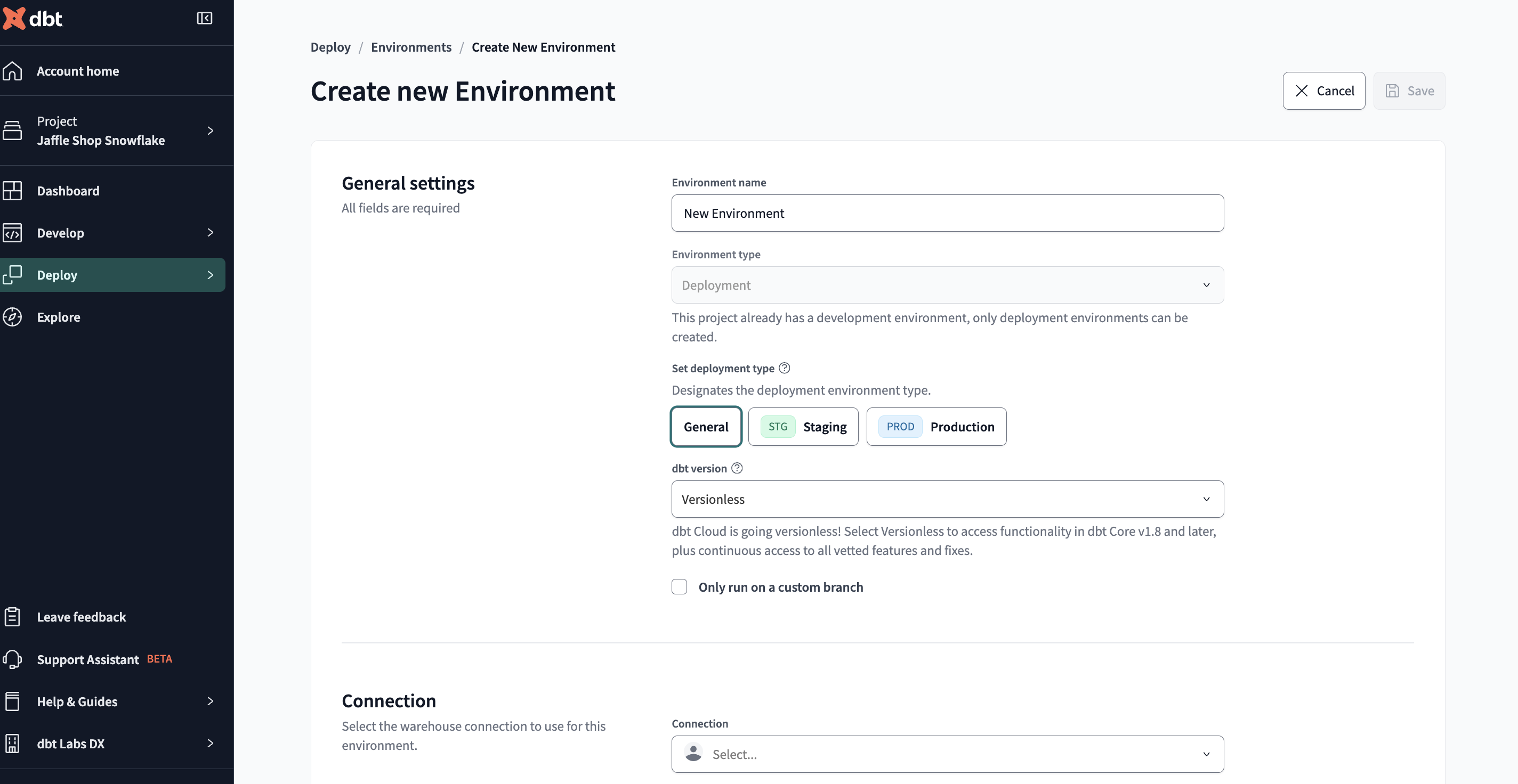 Creating a development environment Creating a development environment